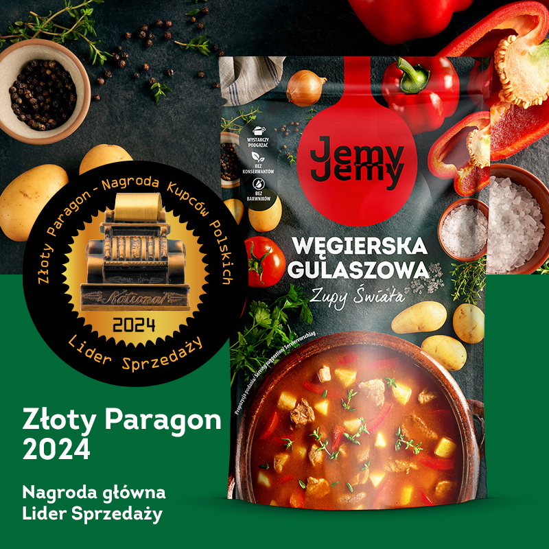 Marka JemyJemy zdobyła Złoty Paragon 2024!